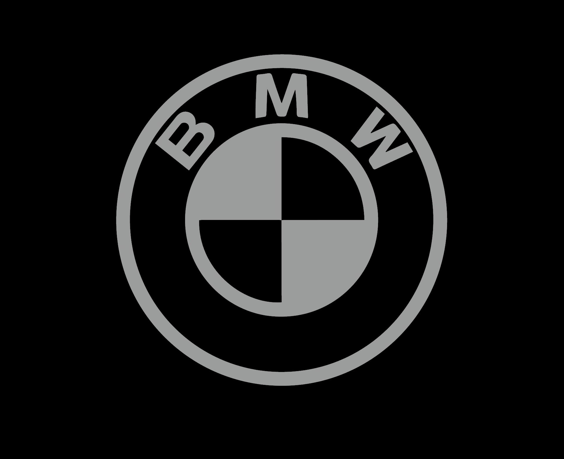 BMW logo, musta tausta, grafiikka
