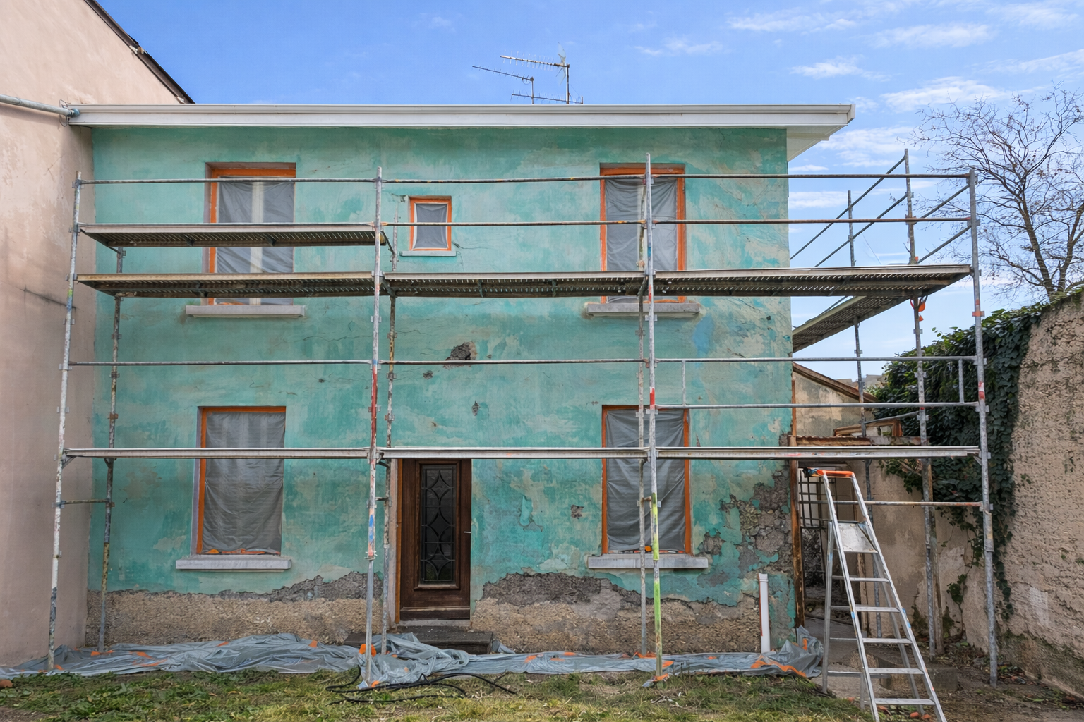 Découpe d'immeuble dans le Rhône