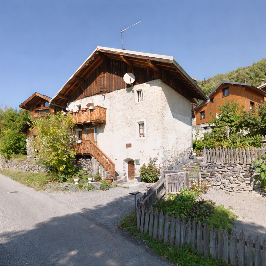 Photo d'une revente d'un terrain avec autorisations à Méribel en Savoie.
