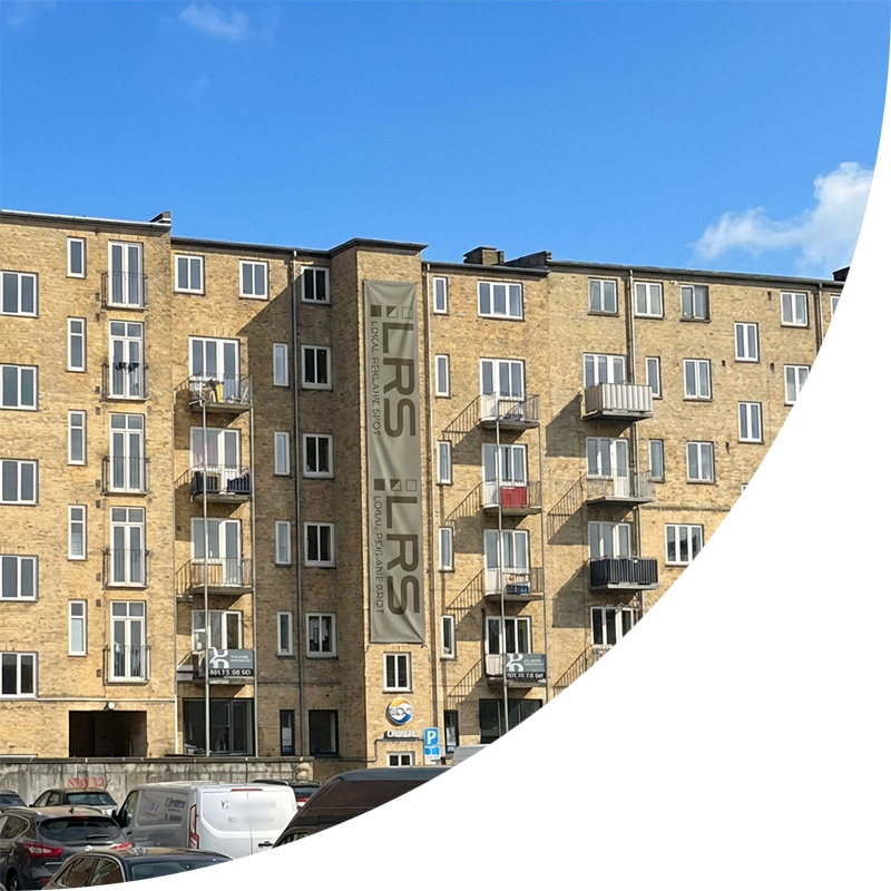 Reklamebanner Gåsepigen Aalborg Centrum reklame