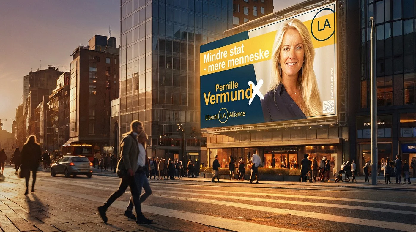 Politiske reklamer på udendørs reklameskærme