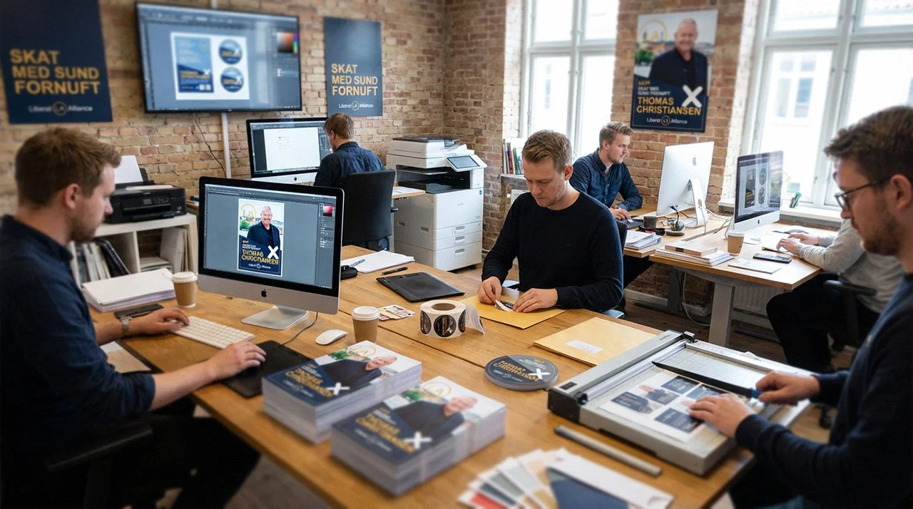 Reklamebureau og tryksager til politikere
