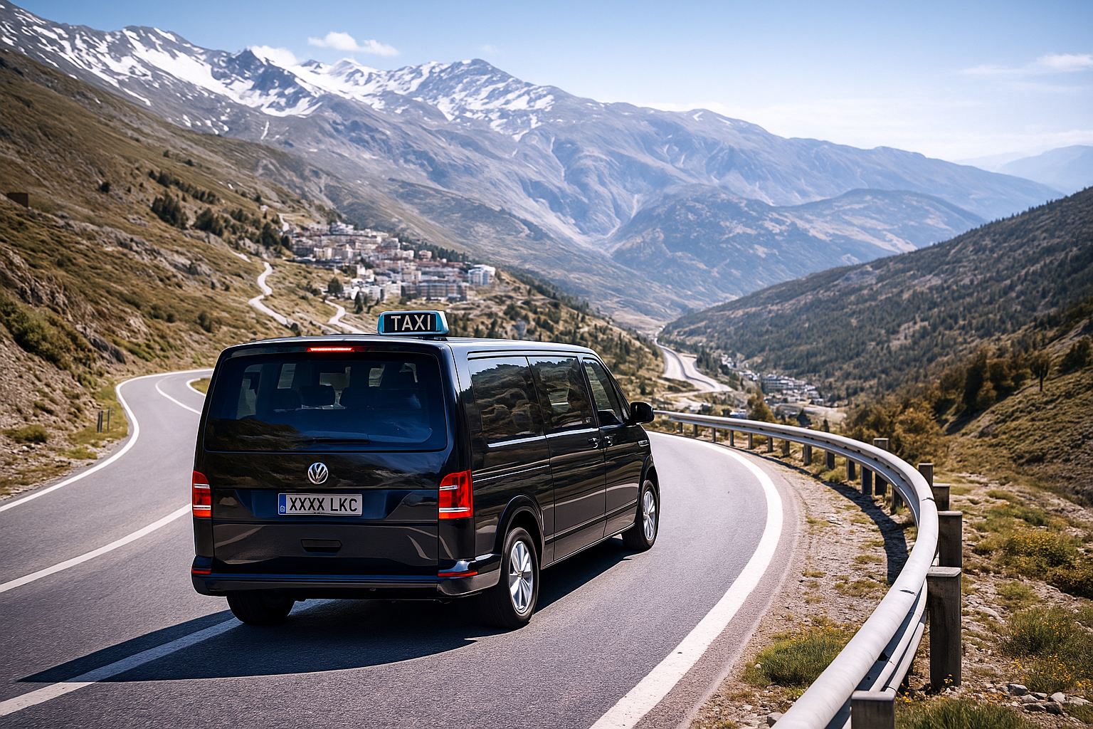 Transfer to Sierra Nevada Ski resort