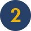 A yellow number 2 inside a dark blue circle on a white background.