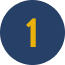 A dark blue background with a gold number one in the center