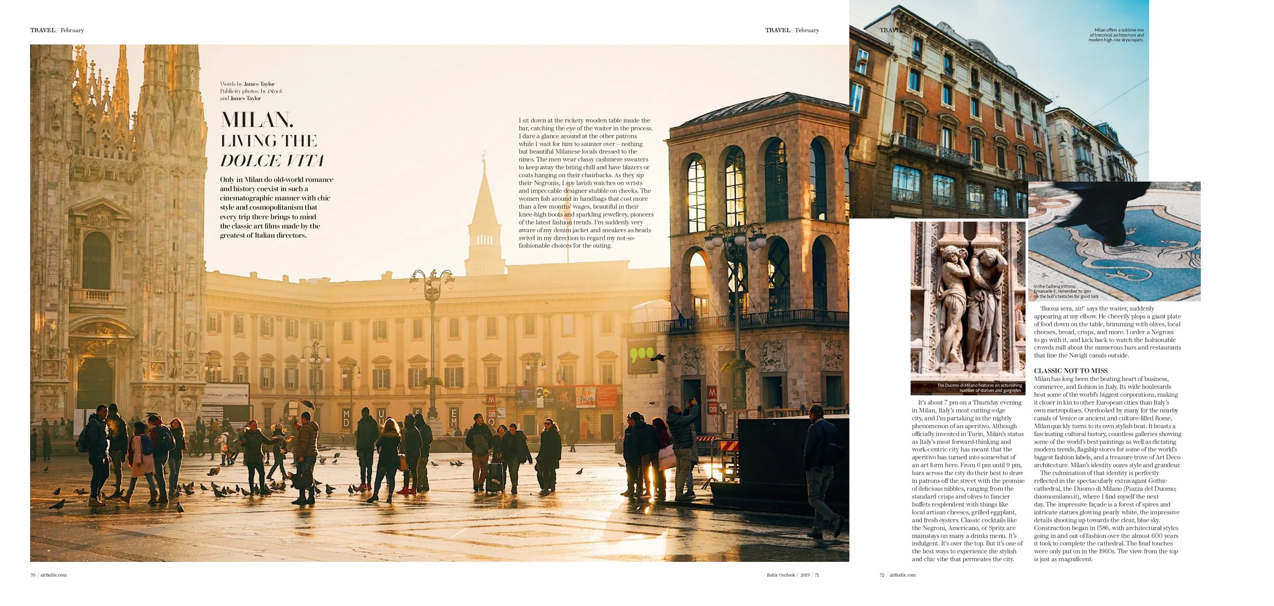 La Dolce Vita - Milan for airBaltic