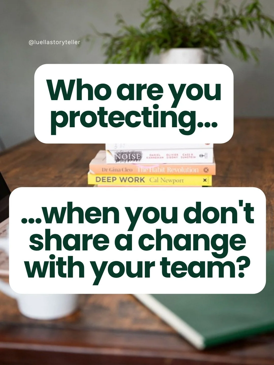 Who are you protecting when you don't tell your team about a change?

Leaders often stay quiet because they don't want to worry the team or create stress. But should they be worried? Will it affect their role or the work they do? If the answer to eit