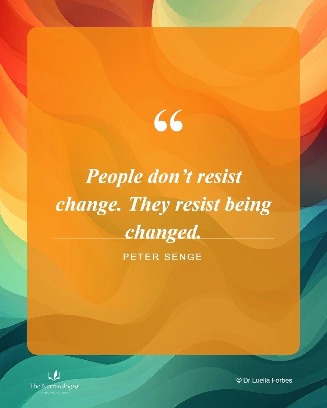 Are you trying to implement change or change your people?

When we're changing something we usually want to make the organisation work better.  Either for our shareholders (with a cost focus), for our customers, or for our people.  But it's the organ