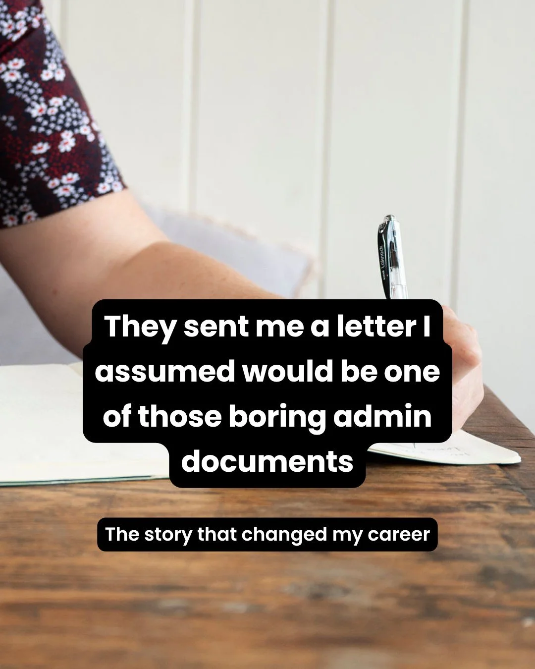 The story that changed my career

I remember the moment I received it. A new employer had sent me a letter about a job I was going to start in a few days. I thought it would be a boring form.

Instead, it was something which has stuck with me more th