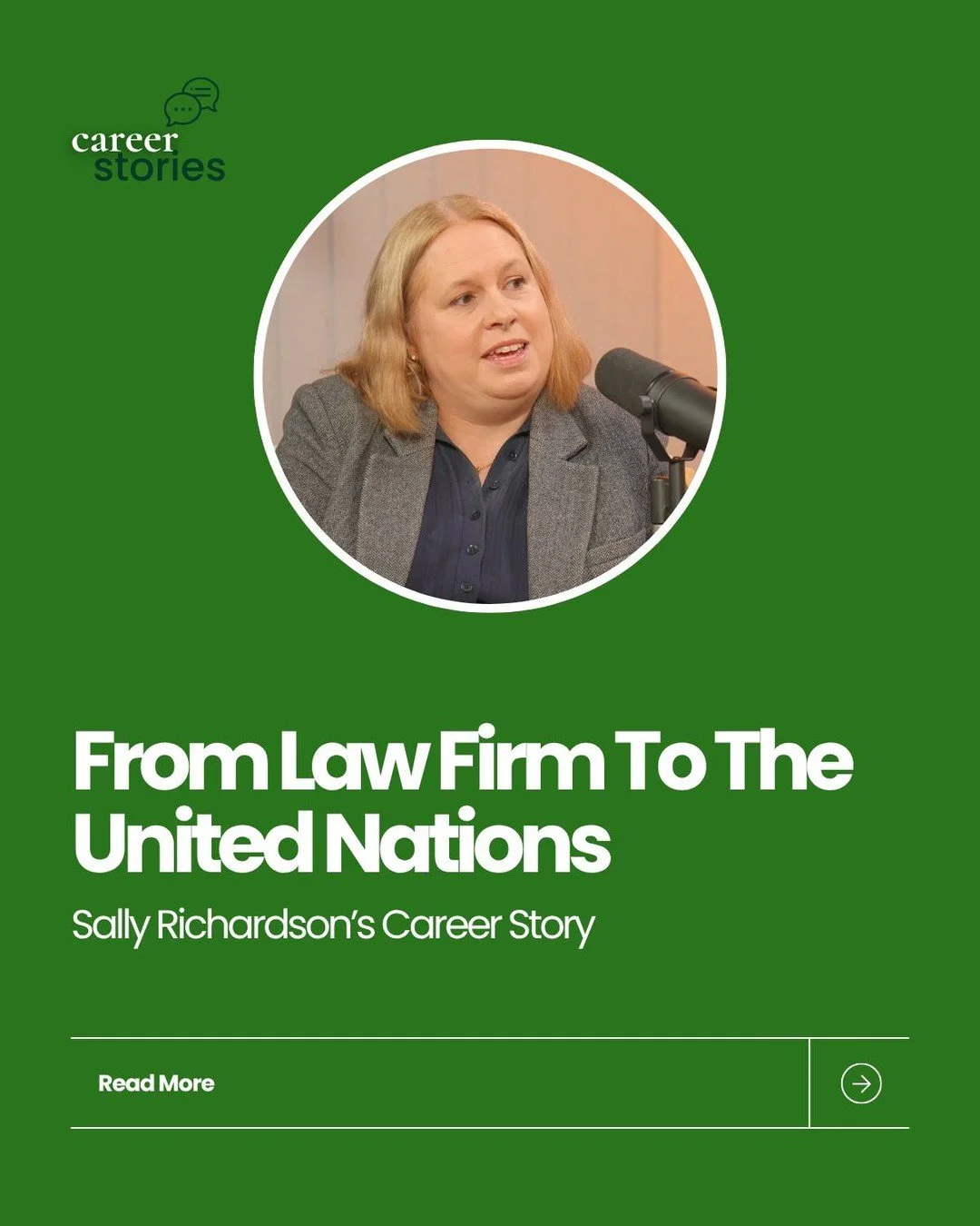 From wanting to be a paediatrician, to law, to sitting behind Australia's nameplate at the UN

Sally Richardson's career has taken her from a Melbourne law firm to a decade in New York, a seat on Australia's Mission to the UN, government relations wo