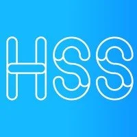 Blue background with the white letters 'HSS'