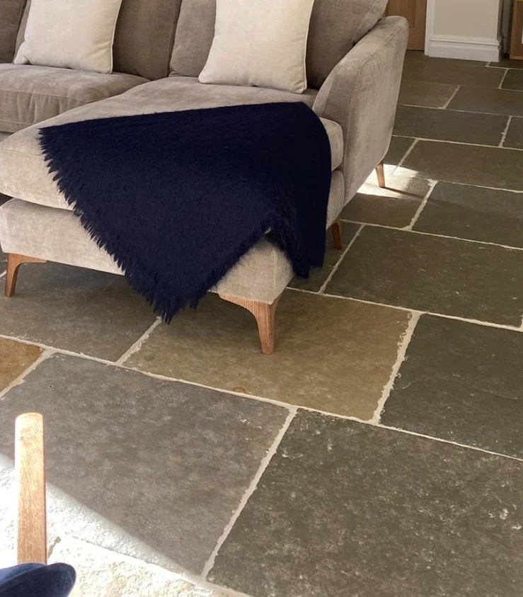 Internal stone flooring
