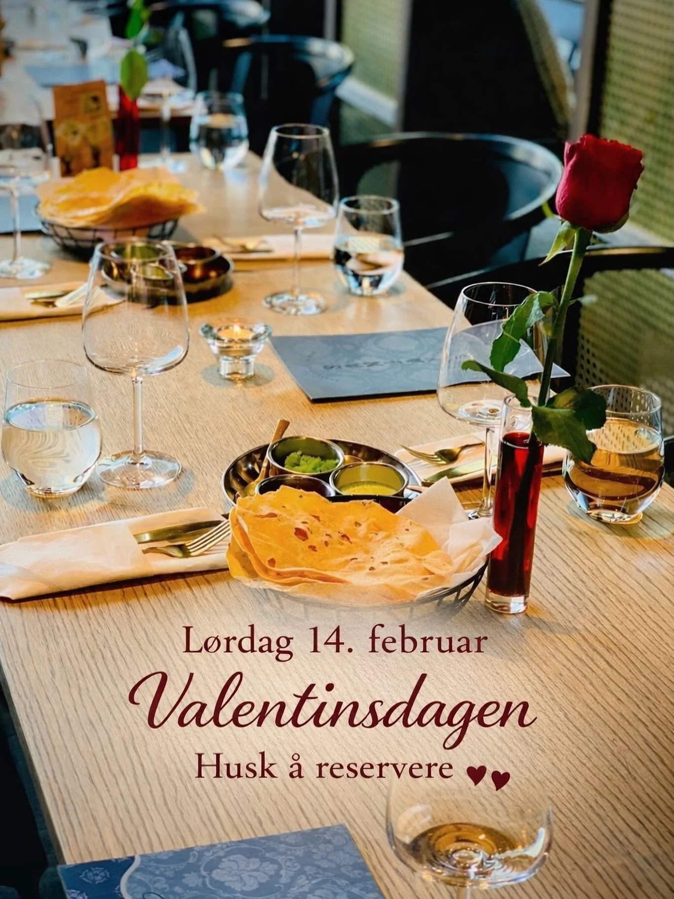 Valentinsdag p&aring; Sanjay&rsquo;s Indian Restaurant ❤️

For Valentinsdagen, gi dere selv mer enn bare en middag &ndash; nyt et &oslash;yeblikk sammen, uten tidens stress.

En varm atmosf&aelig;re, delikate smaker og spennende kombinasjoner&hellip;