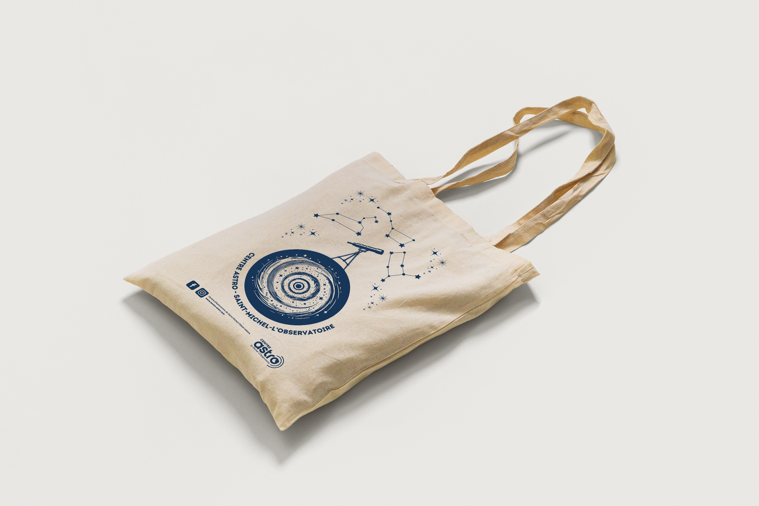 Visuel tote bag réalisé pour le Centre Astro