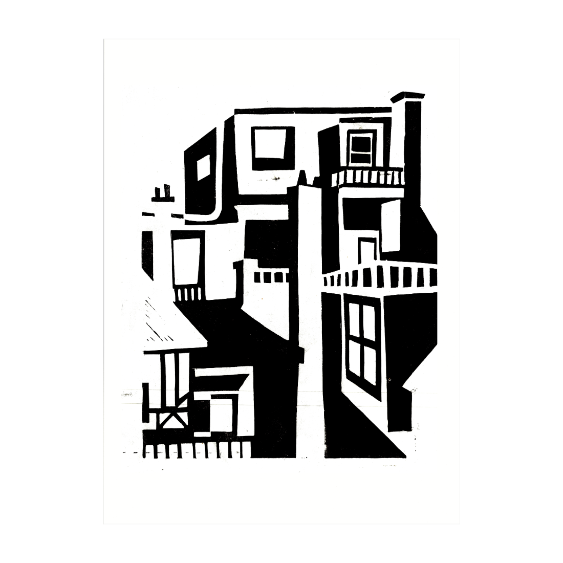 Stadsaanblik - 21×30 Print