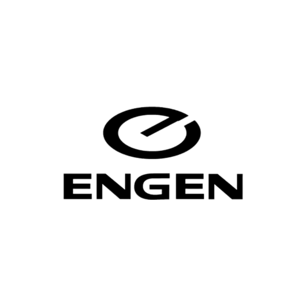 Black and white logo with a stylized 'Z' inside a circle above the word 'ENGEN'