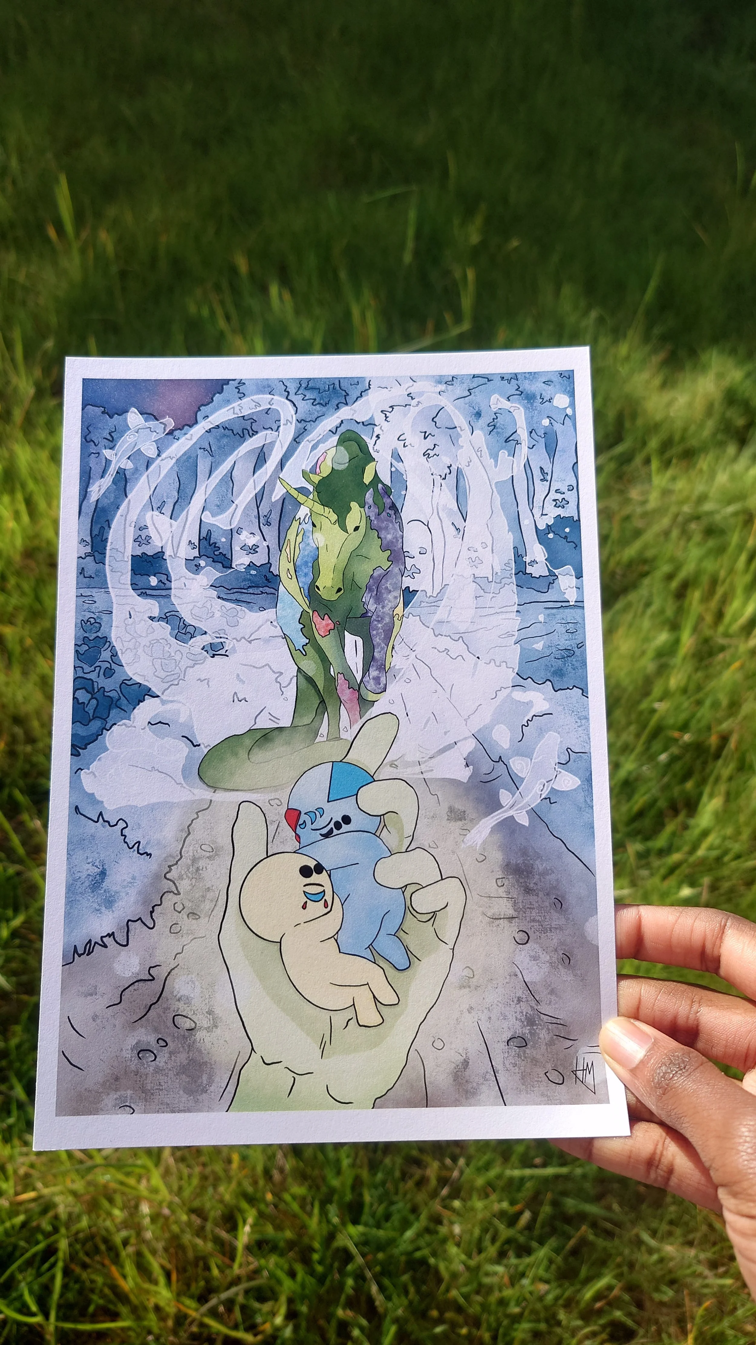 Dreamscape Unicorn Art A5 Print