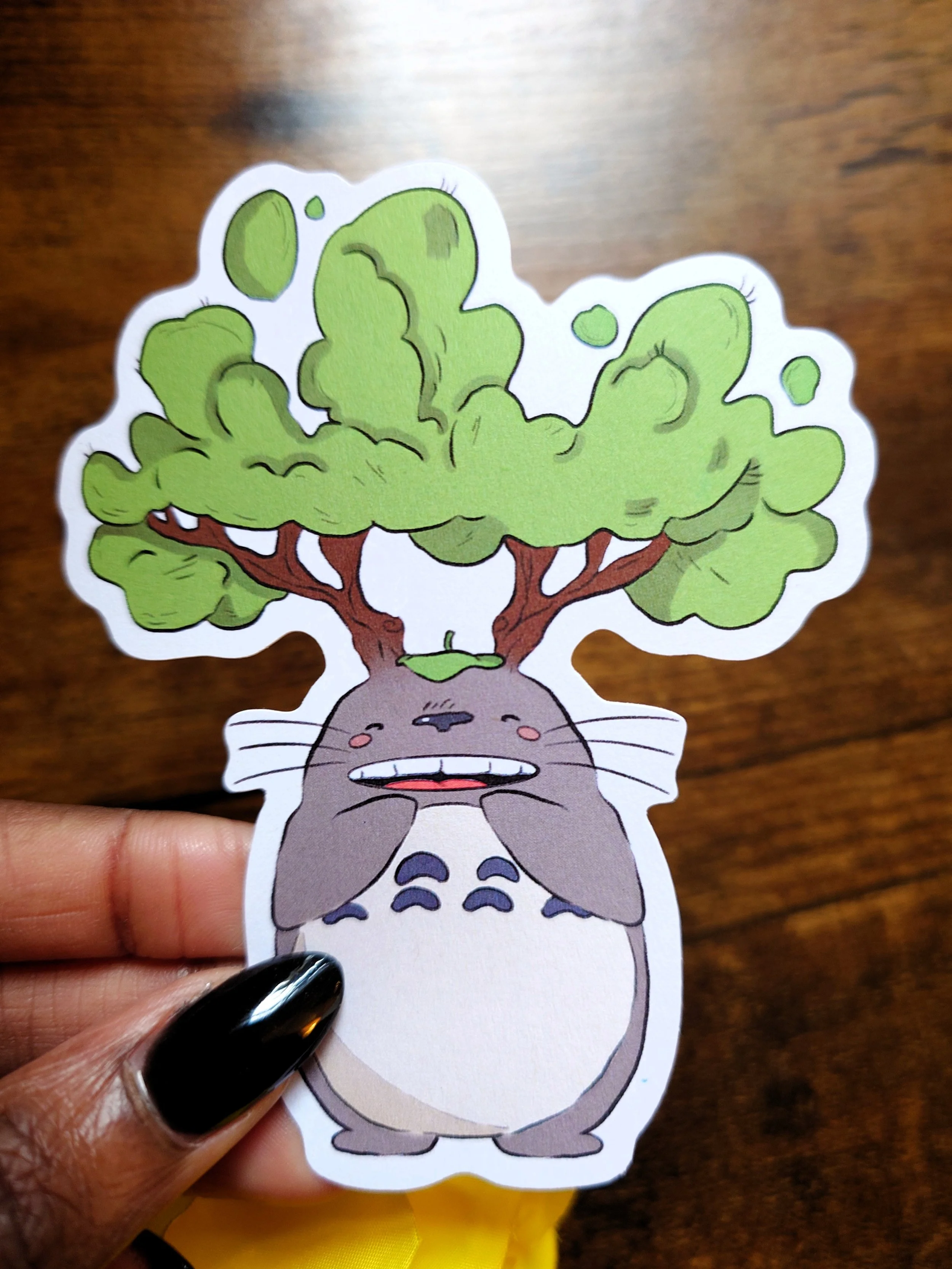 Forest Spirit-Inspired Die-Cut Sticker – 100x100mm (10cm)