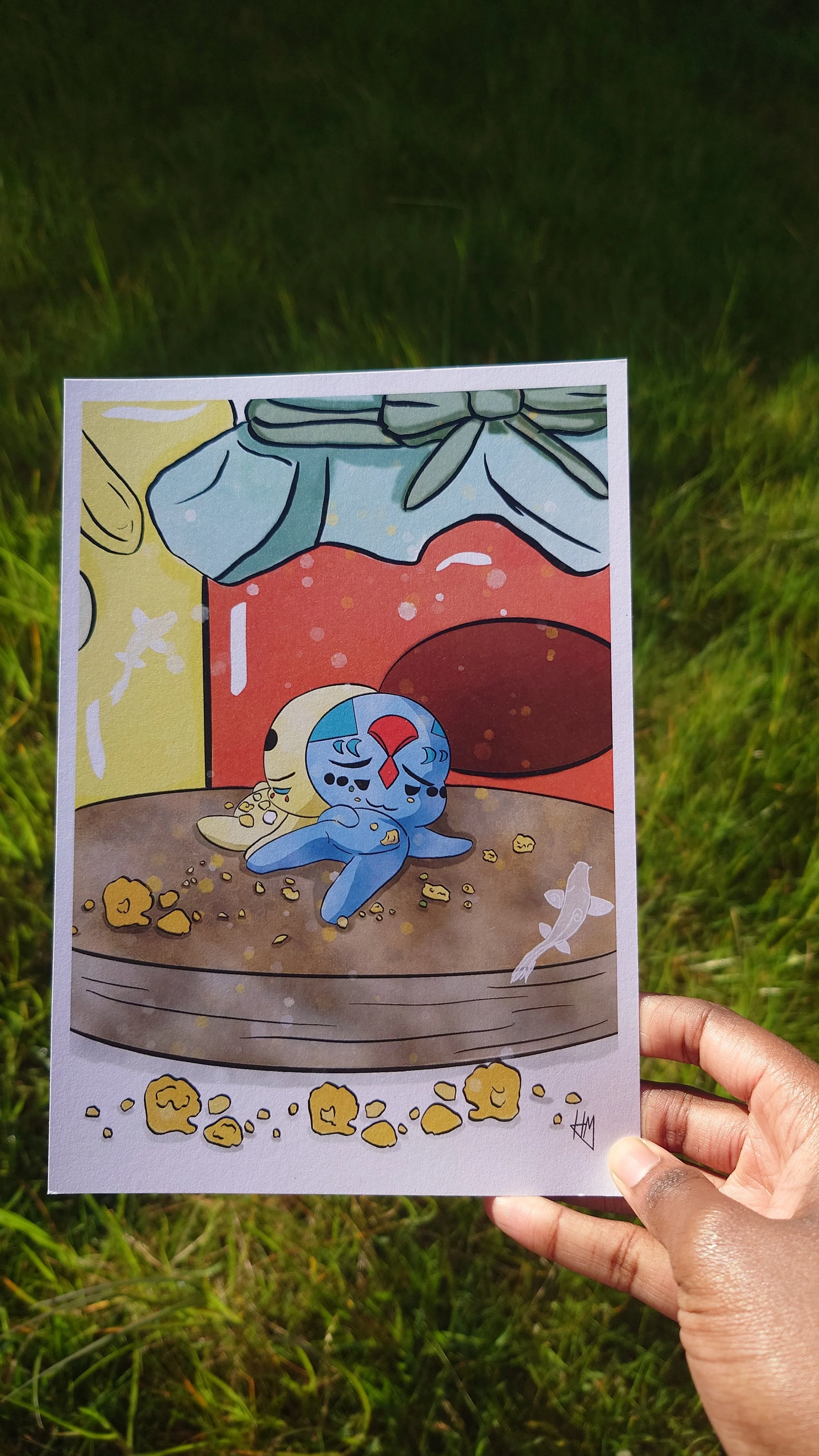 Charming Food Coma Characters Art Print