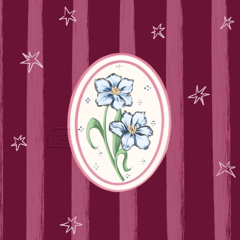 Vintage Flower Sticker