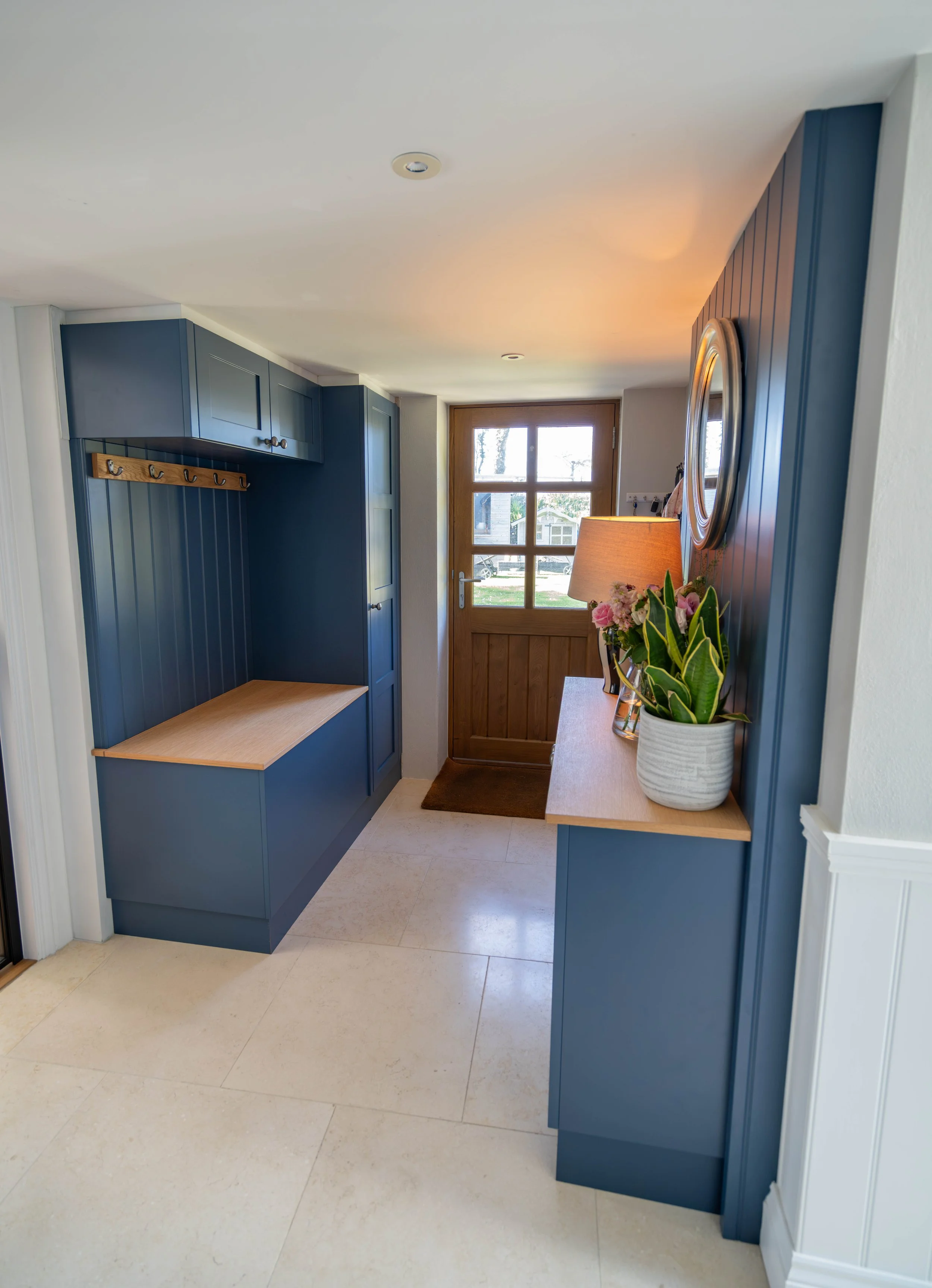 The colourful cloakroom
