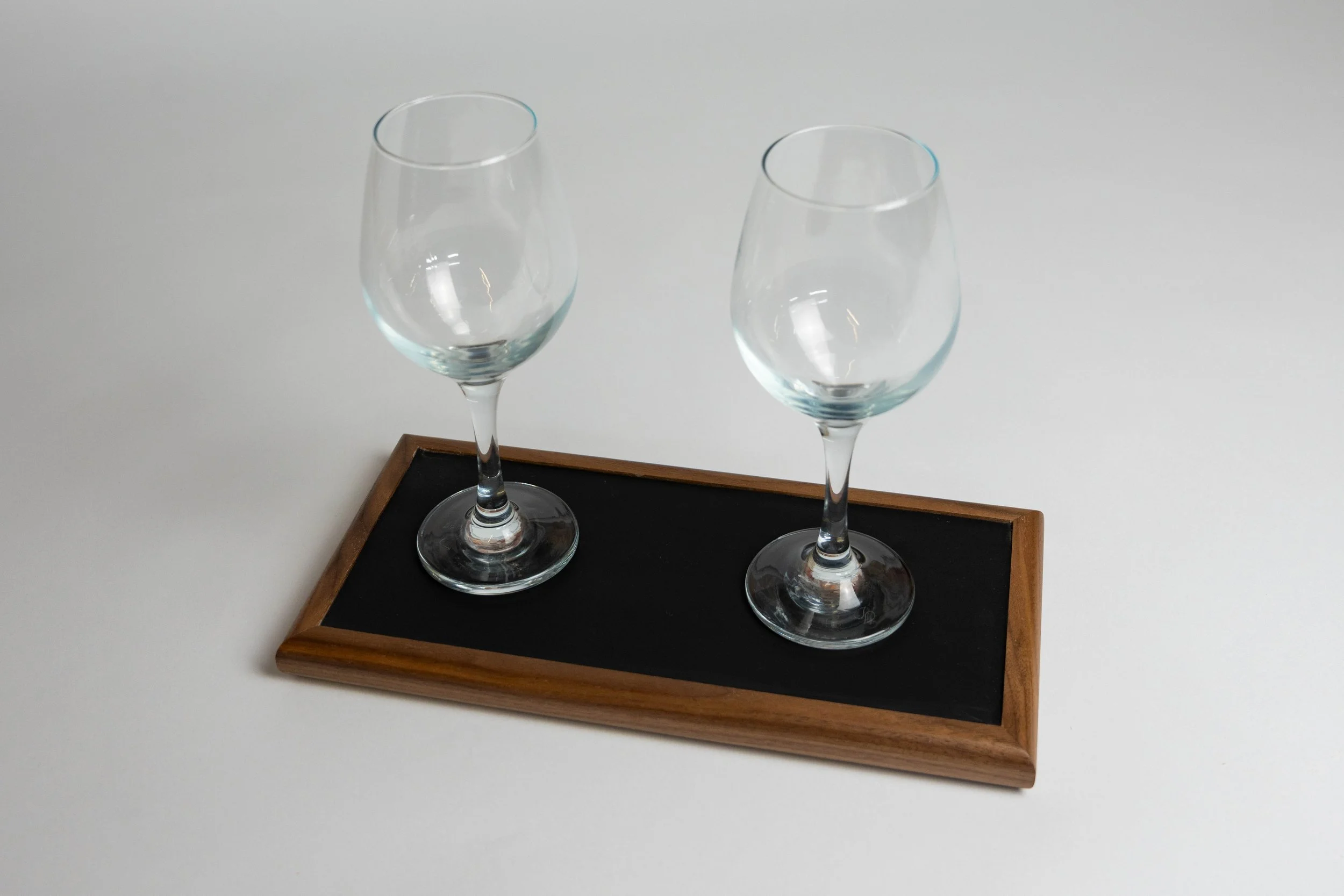walnut drinks tray 
