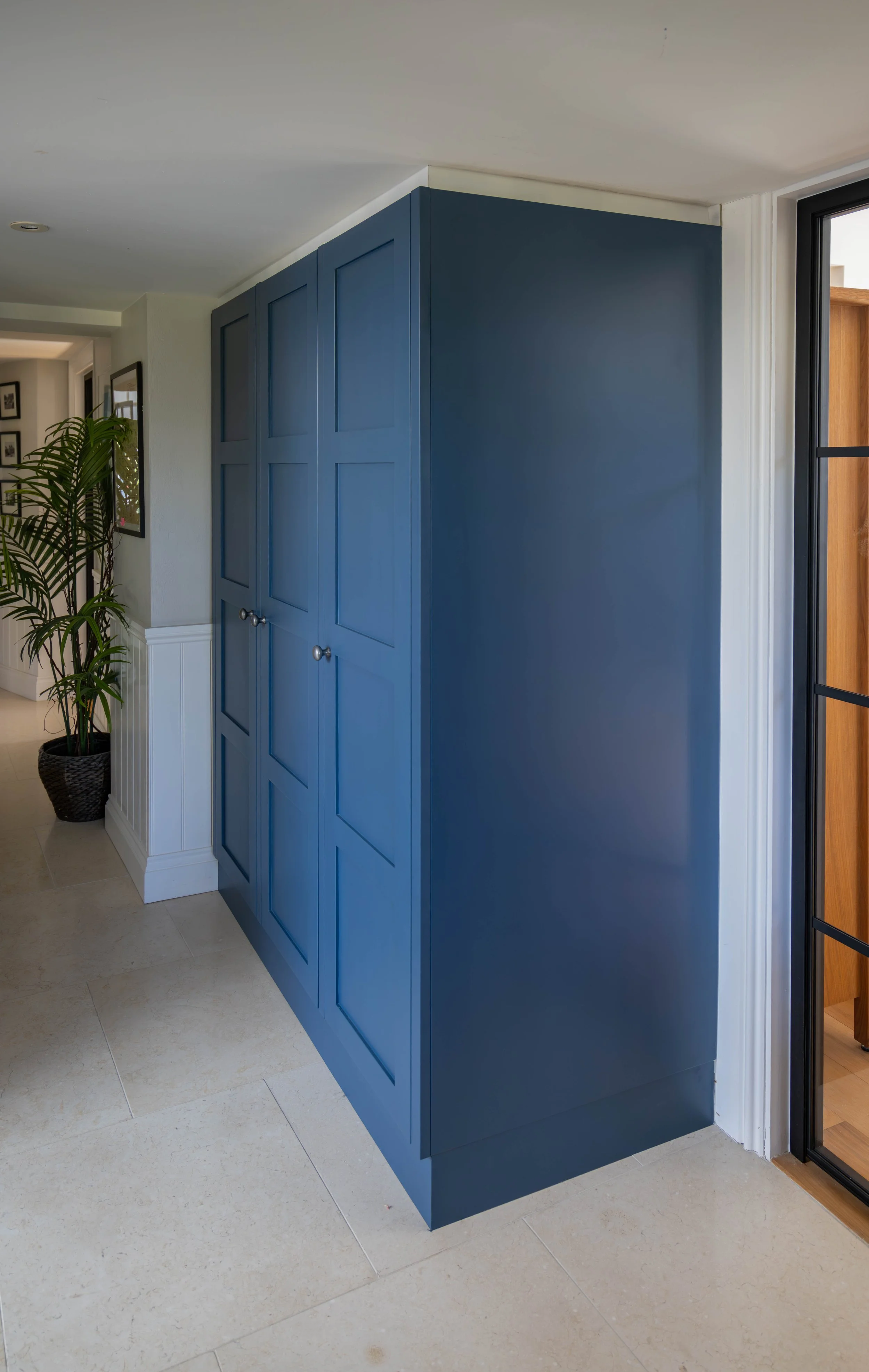 set of painted wardrobes with shaker doors 