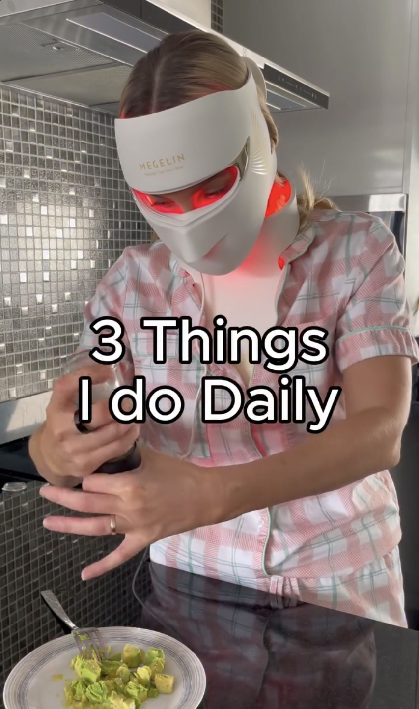 3 Things I Do Daily - Harmony Kaii Salting Avocado, wearing RLT Mask