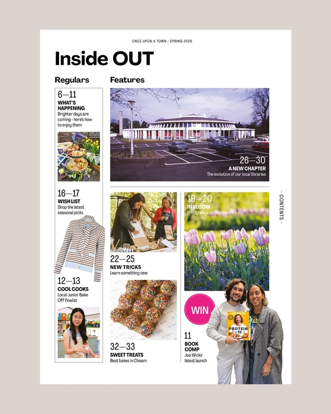 Inside OUT 📖 

Take a look inside and swipe ➡️ to see what&rsquo;s in the latest edition of Once Upon a Town magazine. From inspiring people and places to the little details that make our local community what it is 🤍 Have you got your copy? 

Once 