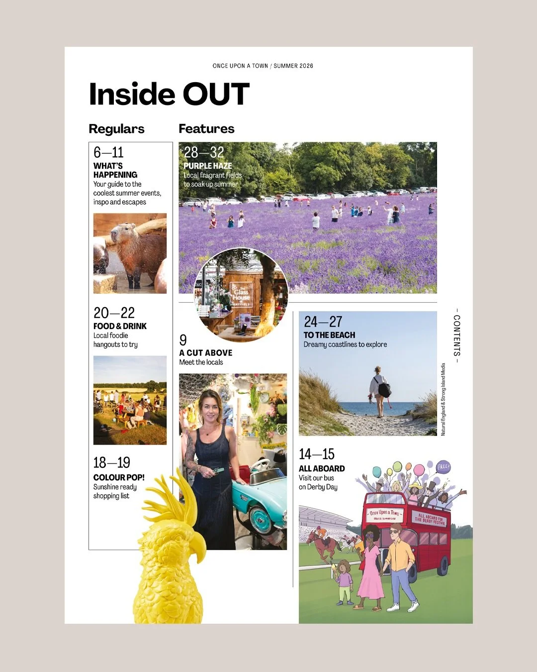 Inside the latest issue of Once Upon a Town&hellip;we dive into local lavender fields, find out where you can meet the cutest capybaras and of course there&rsquo;s everything you need to know about this year&rsquo;s Derby Festival including our very 