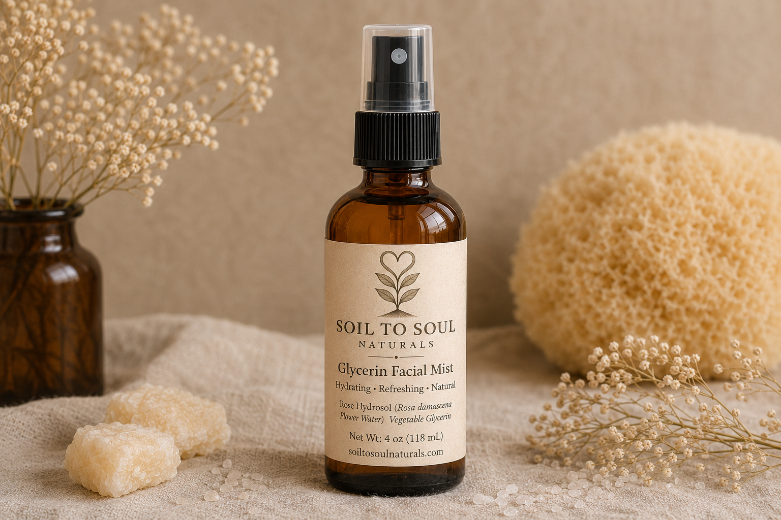 4 oz Glycerin Facial and Body Sray