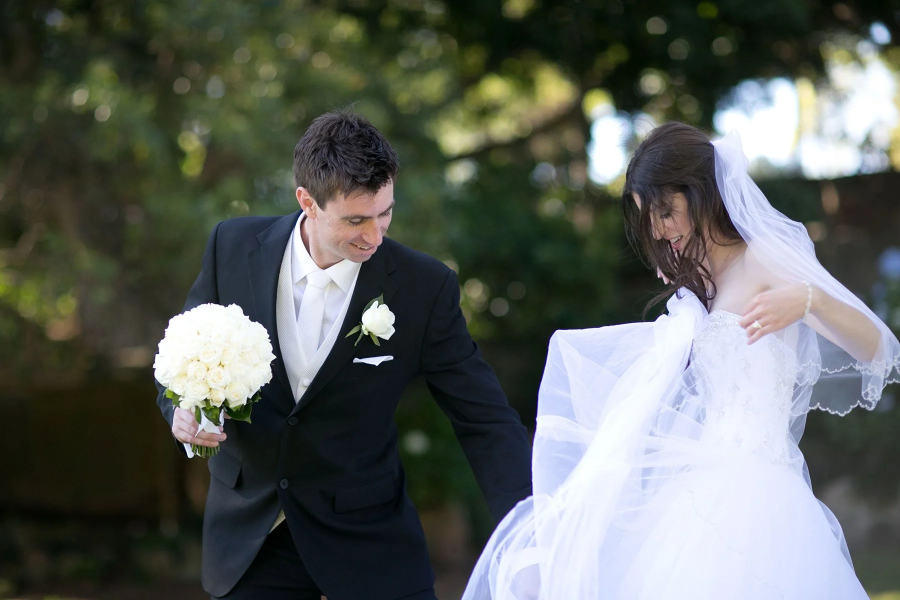 Couple portrait with veil, Wollstonecraft