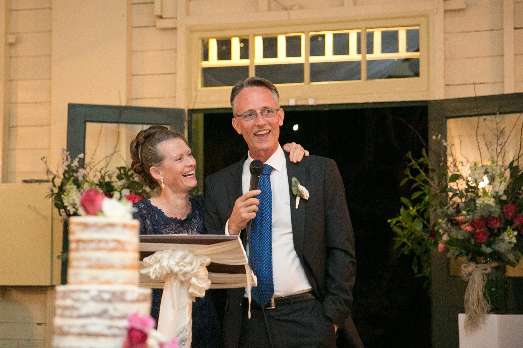 Father of the groom delivering his speech at the reception, Athol Hall Mosman