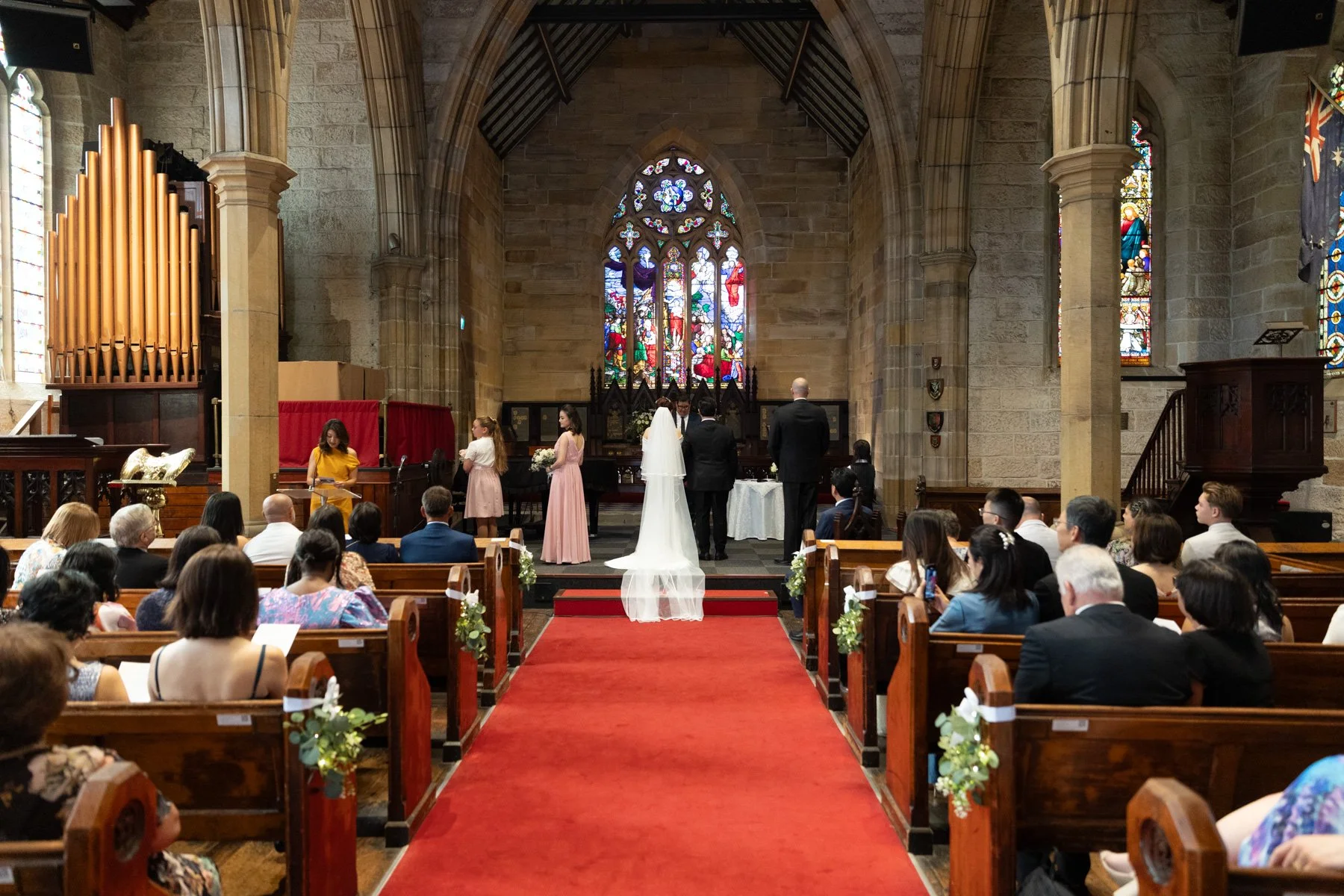 Reading of scripture at The Garrison Church, Millers Point wedding
