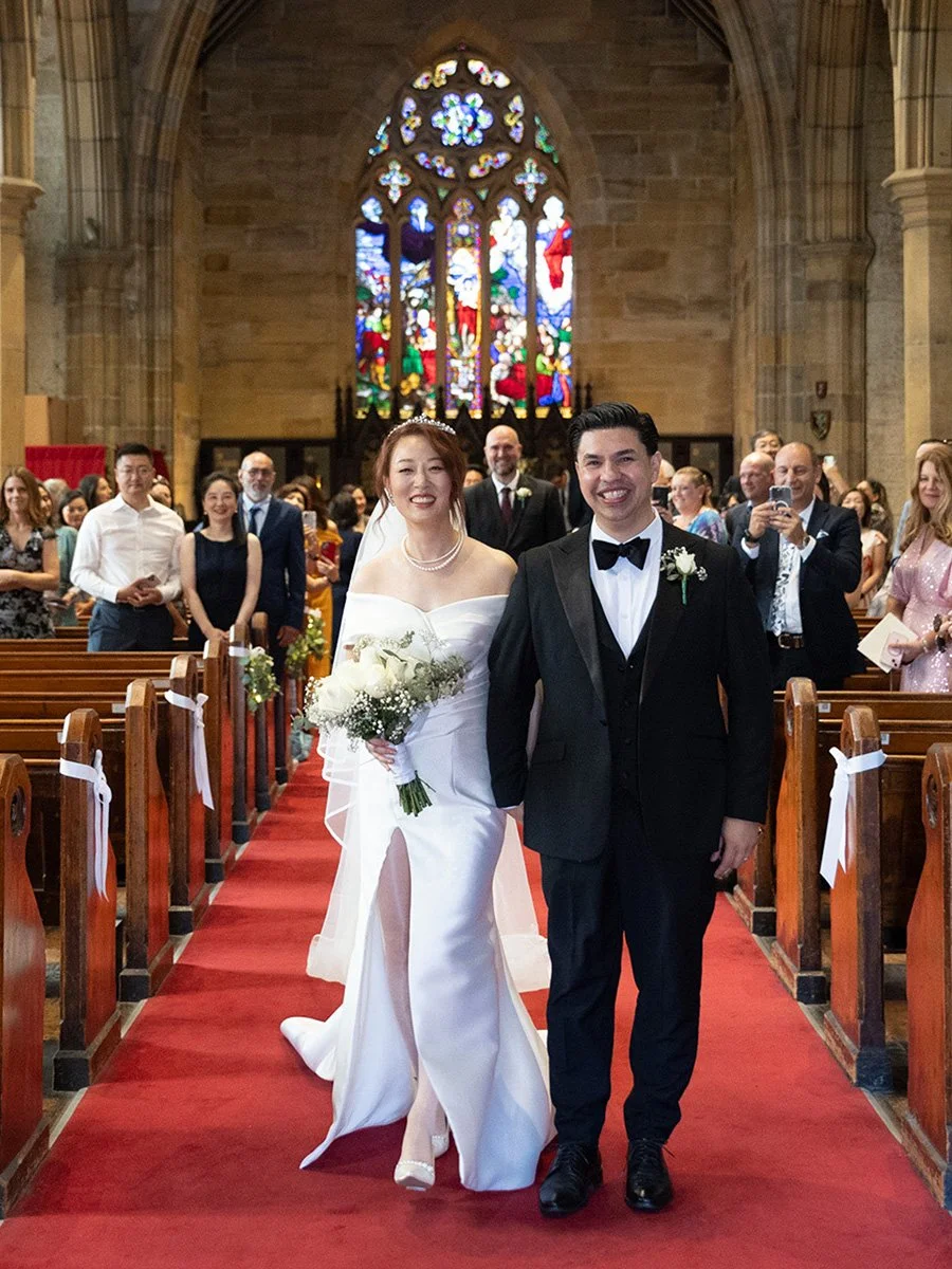 Recessional smiles stained glass windows, The Garrison Church, Millers Point