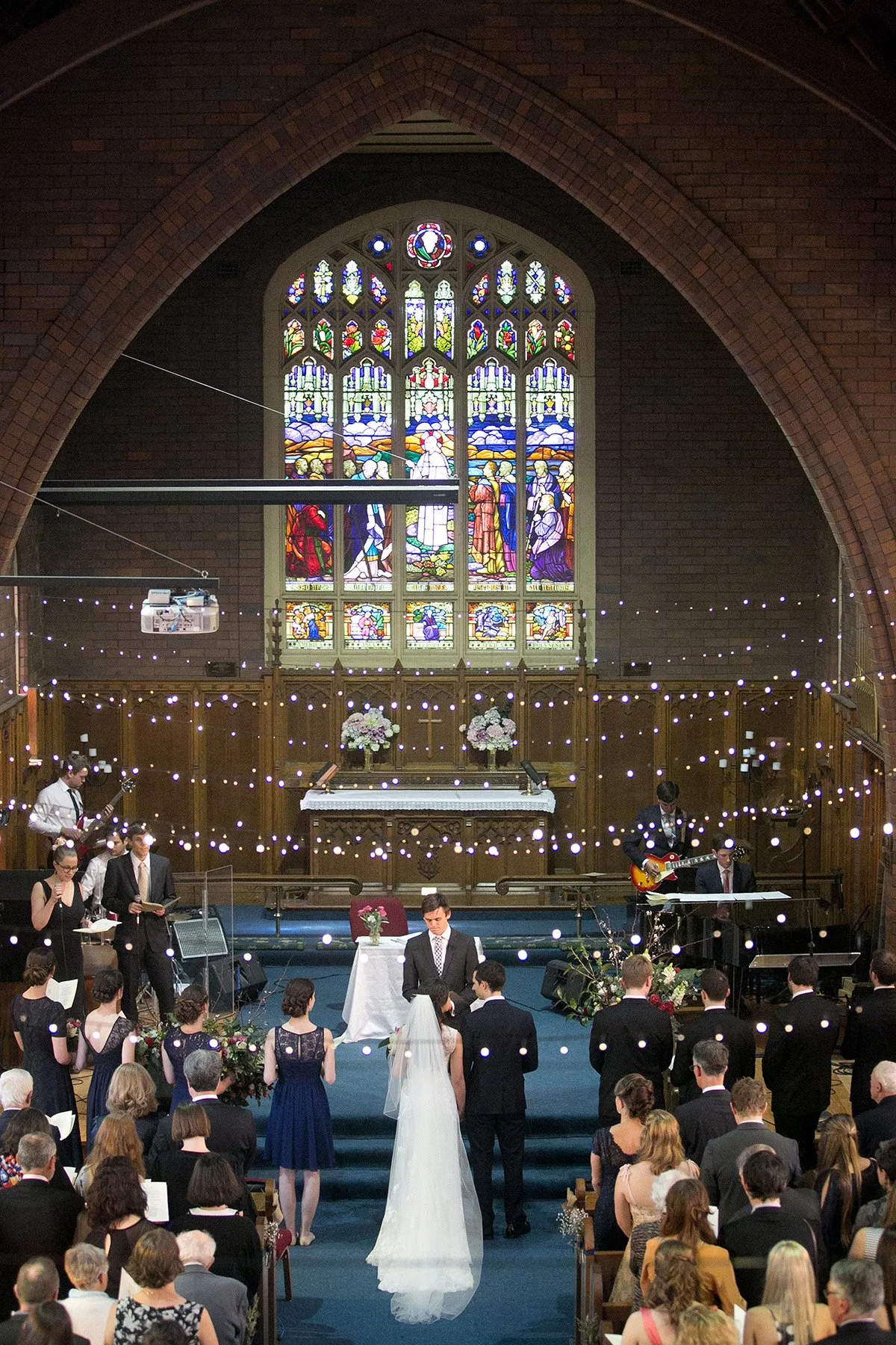 Balcony view of wedding congregation, St Andrews Anglican Church Roseville