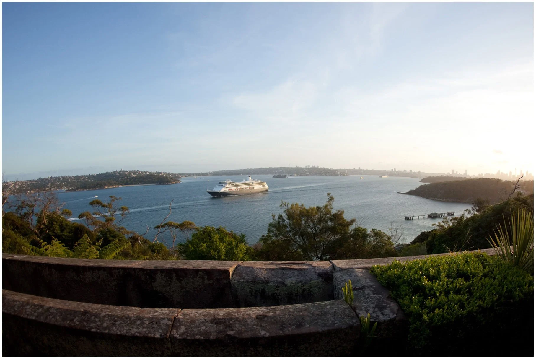 Sydney Harbour view from Gunners Barracks wedding reception, Mosman