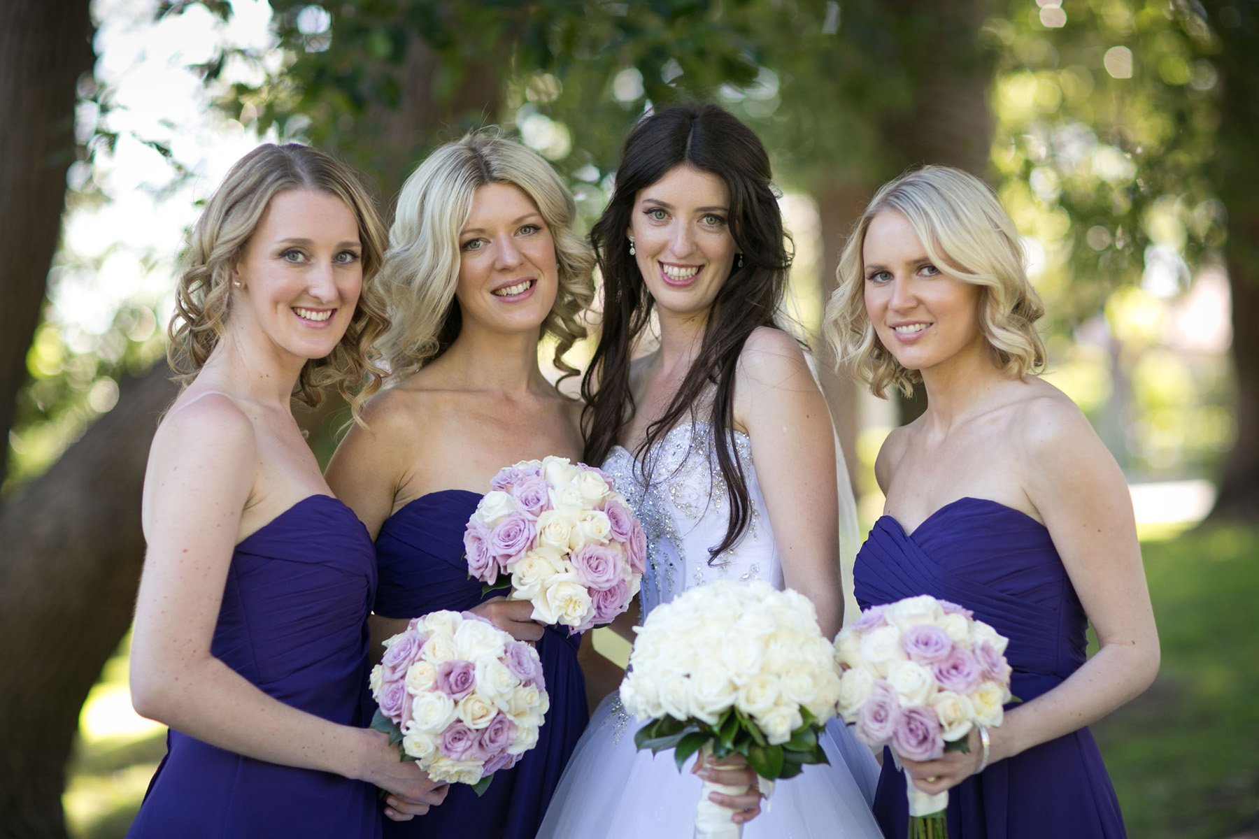 Bridesmaids portrait at Wollstonecraft