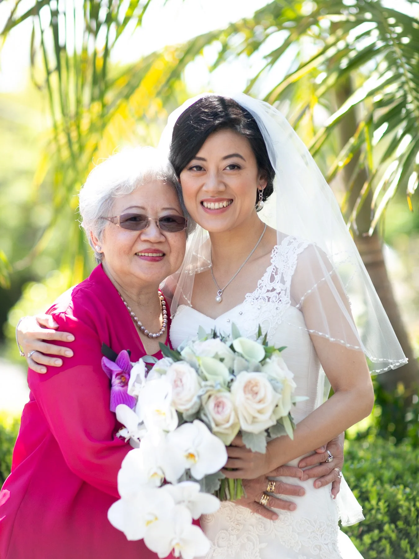 Bride with mother, Sydney wedding