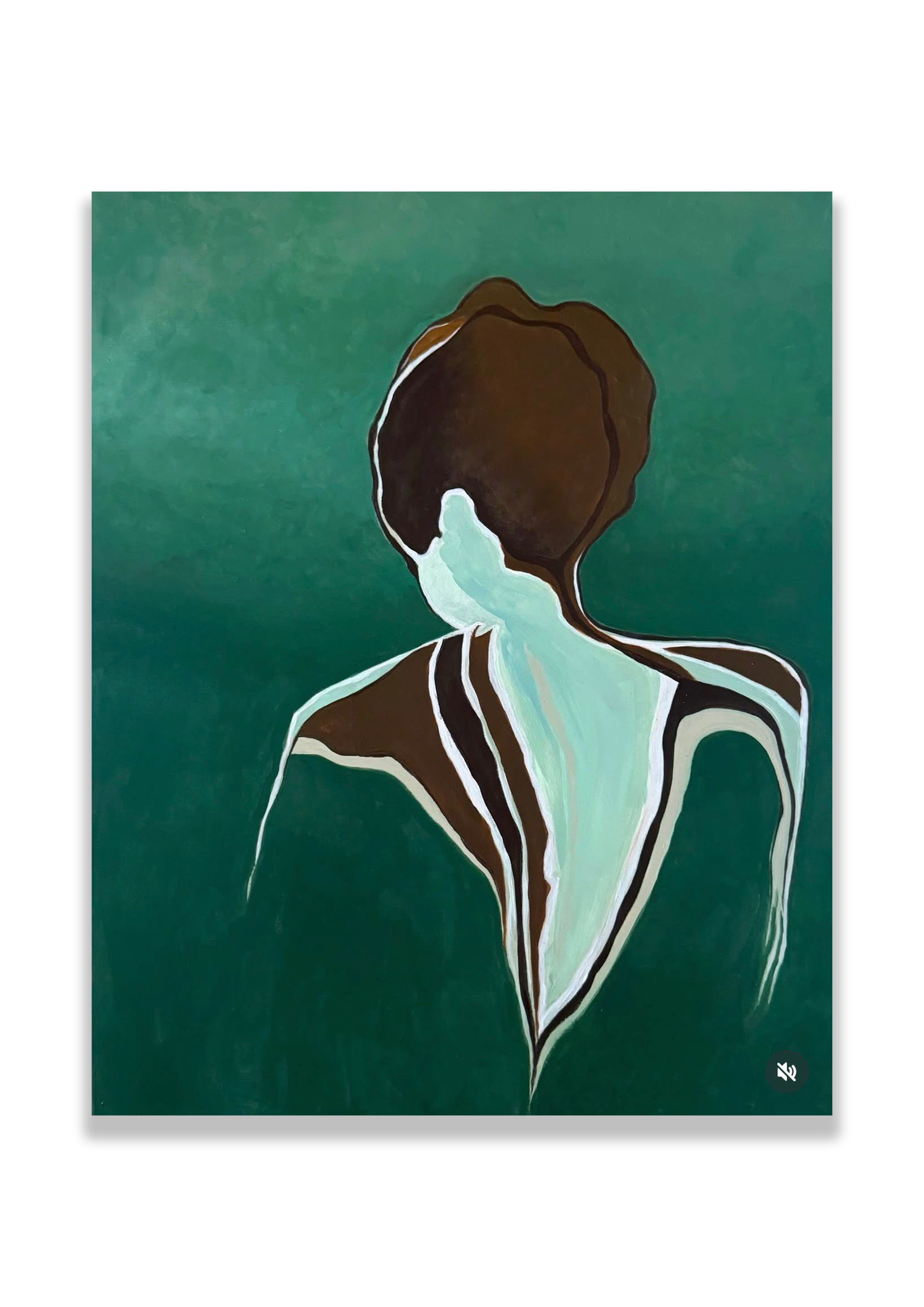 The Pause - Deniz Akkuş Küçükçelebi - 60x80 cm - Acyrlic paint and ink - 300 CHF