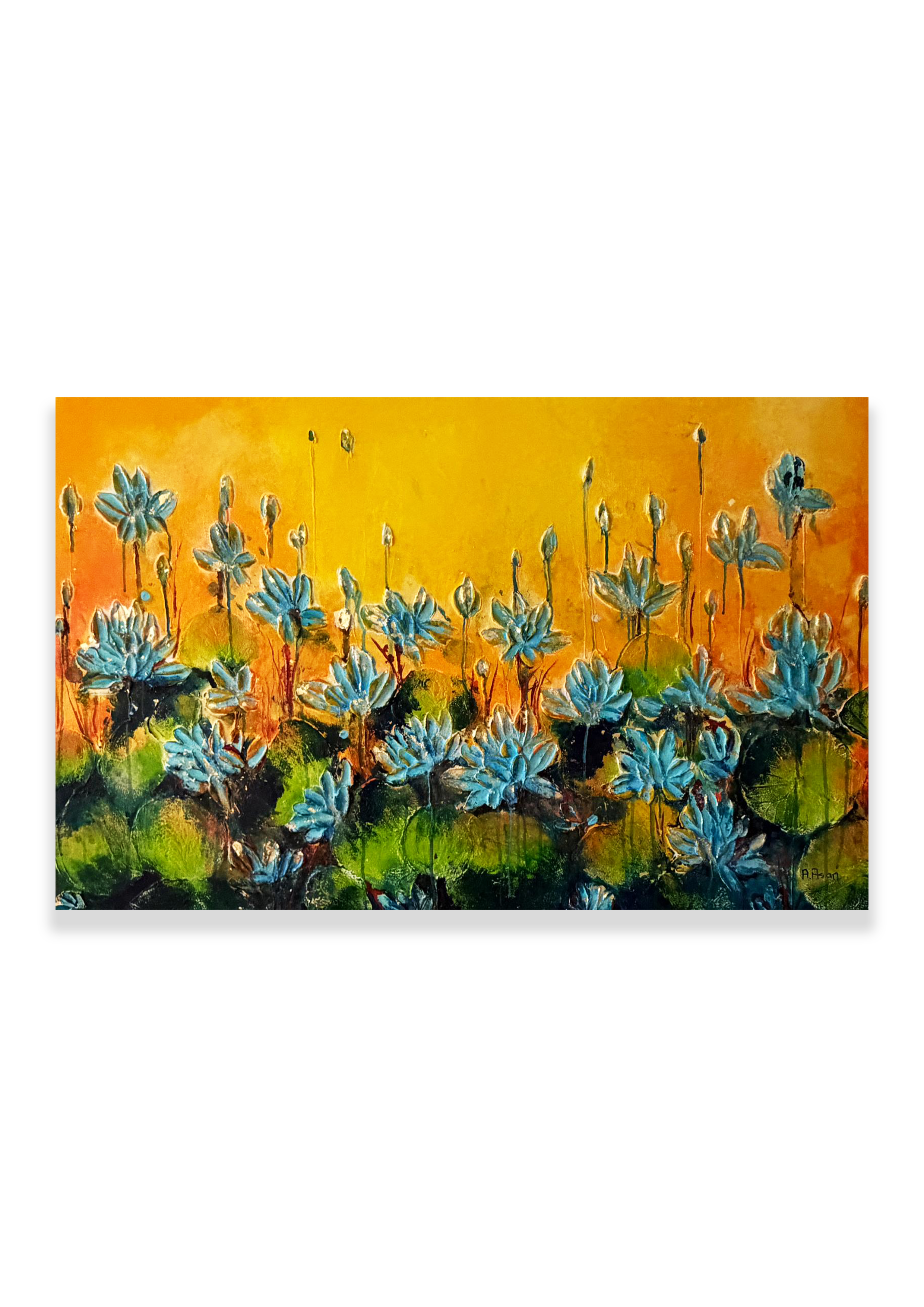 Survival (2006) - Askin Asan - 116x73 cm - Acrylic Texture Art - 400 CHF