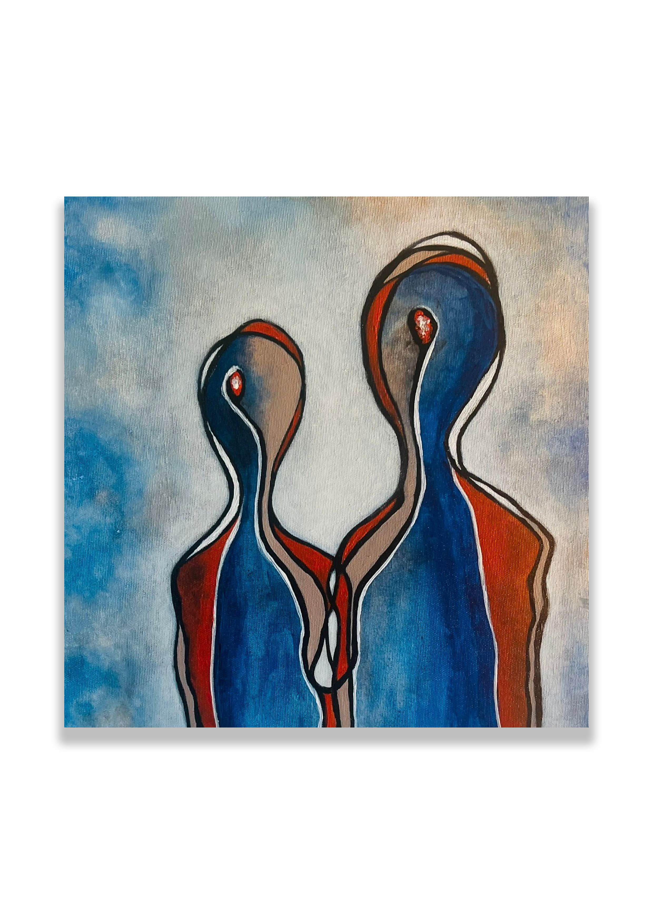 The Bond - Deniz Akkuş Küçükçelebi - 50x50cm - Acrylic on canvas - 200 CHF