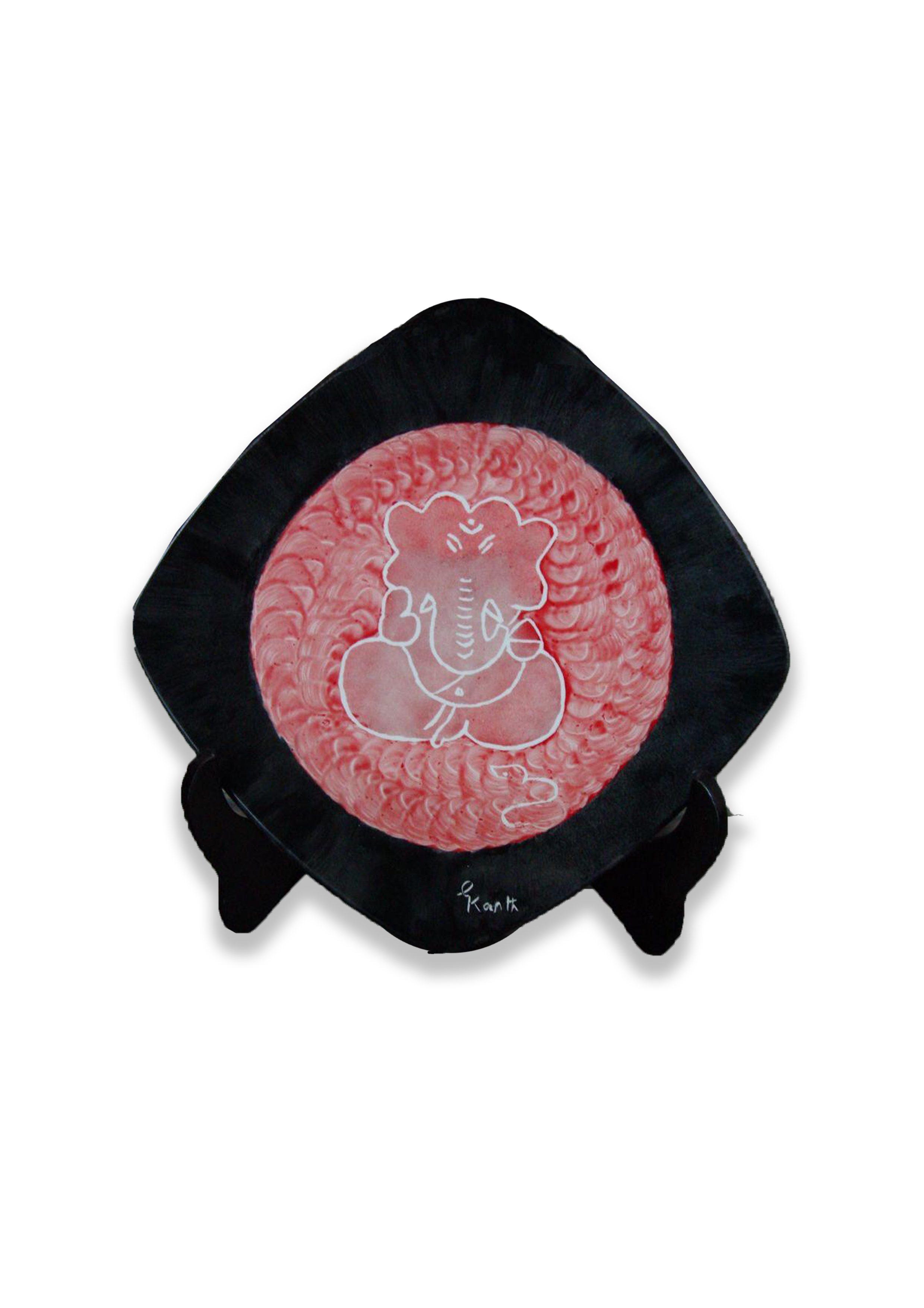 ‘Ganesha’ - Porcelain painting - Gayatri Kanth - Sold