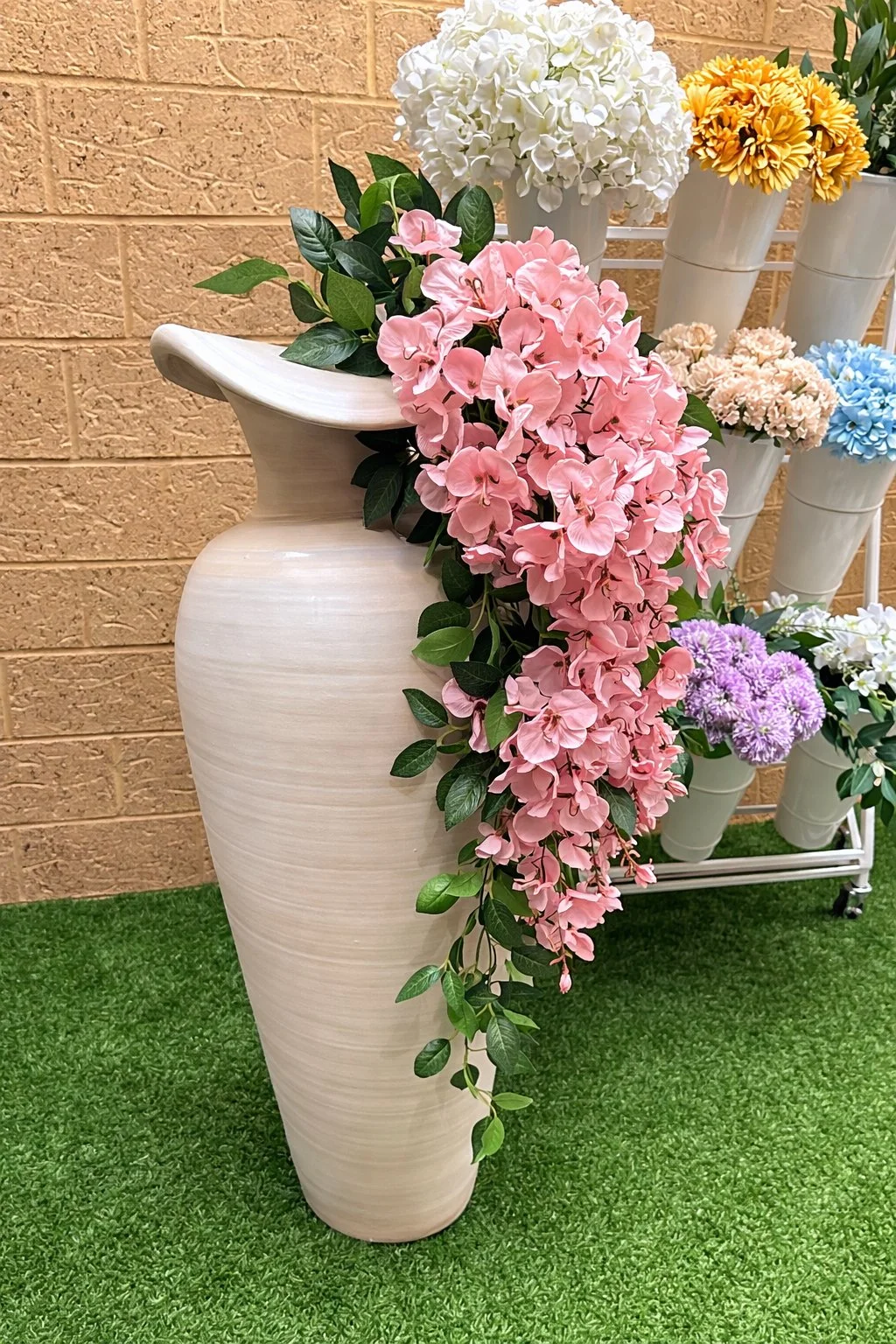 Large White Vase