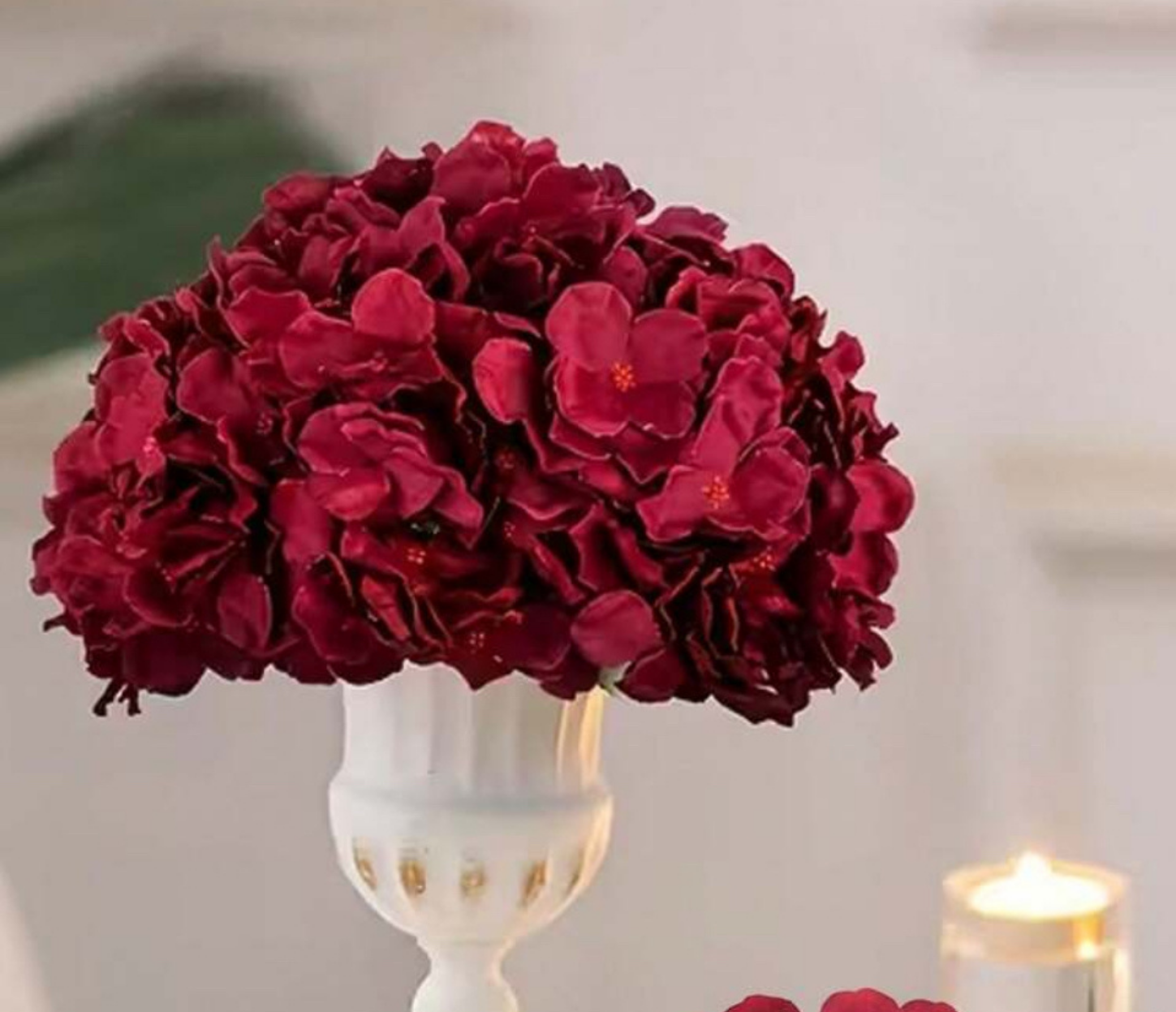 Burgundy Hydrangeas