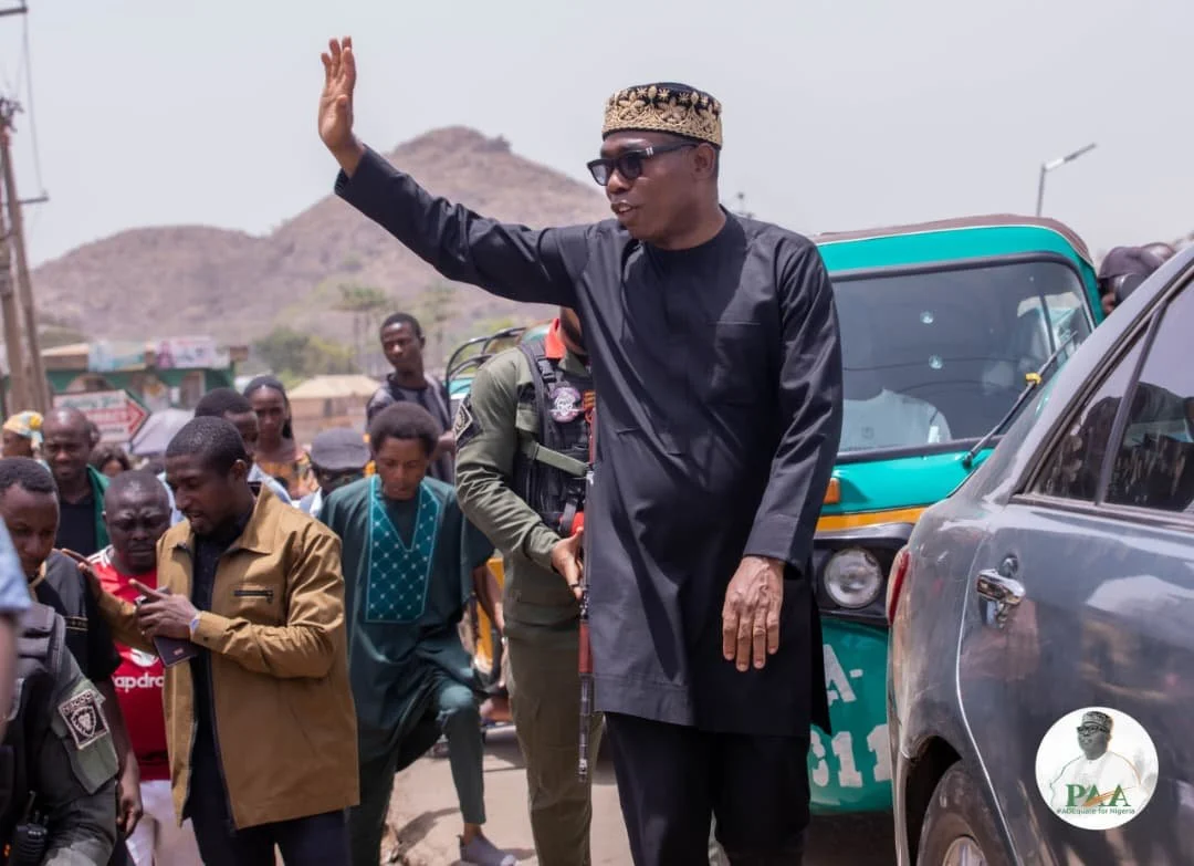Prince Adewole Adebayo visiting Jos following an attack by bandits, April 2026