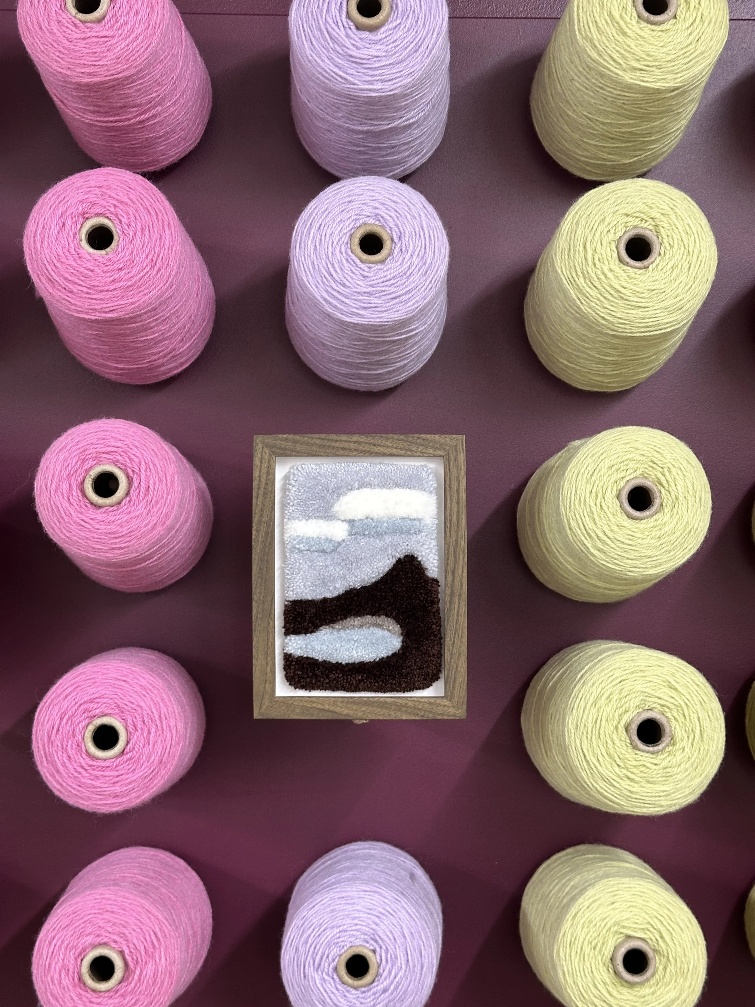 Walnut Frame - Mountain Lake Scene