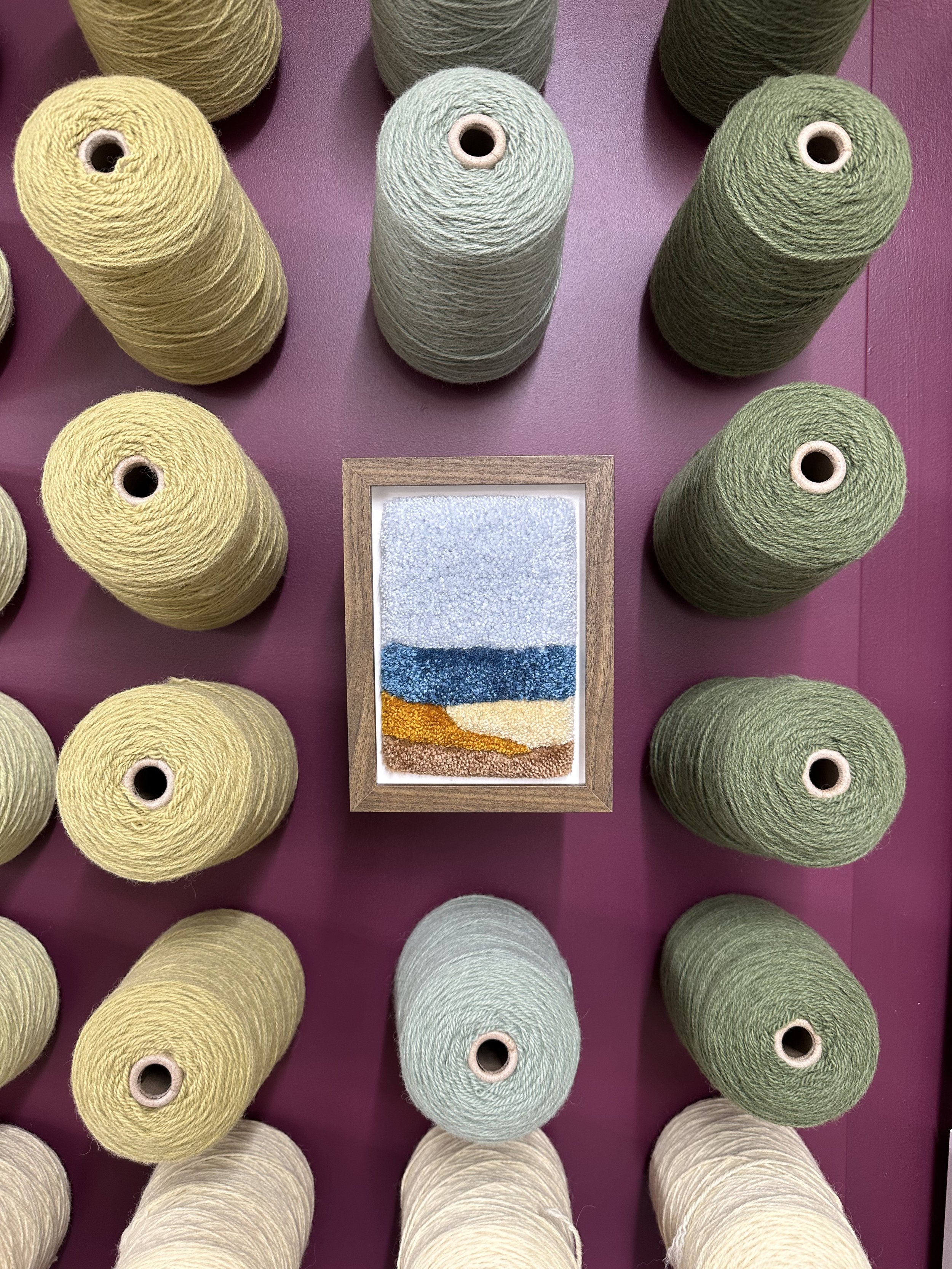 Walnut Frame - Southern Beach Scene