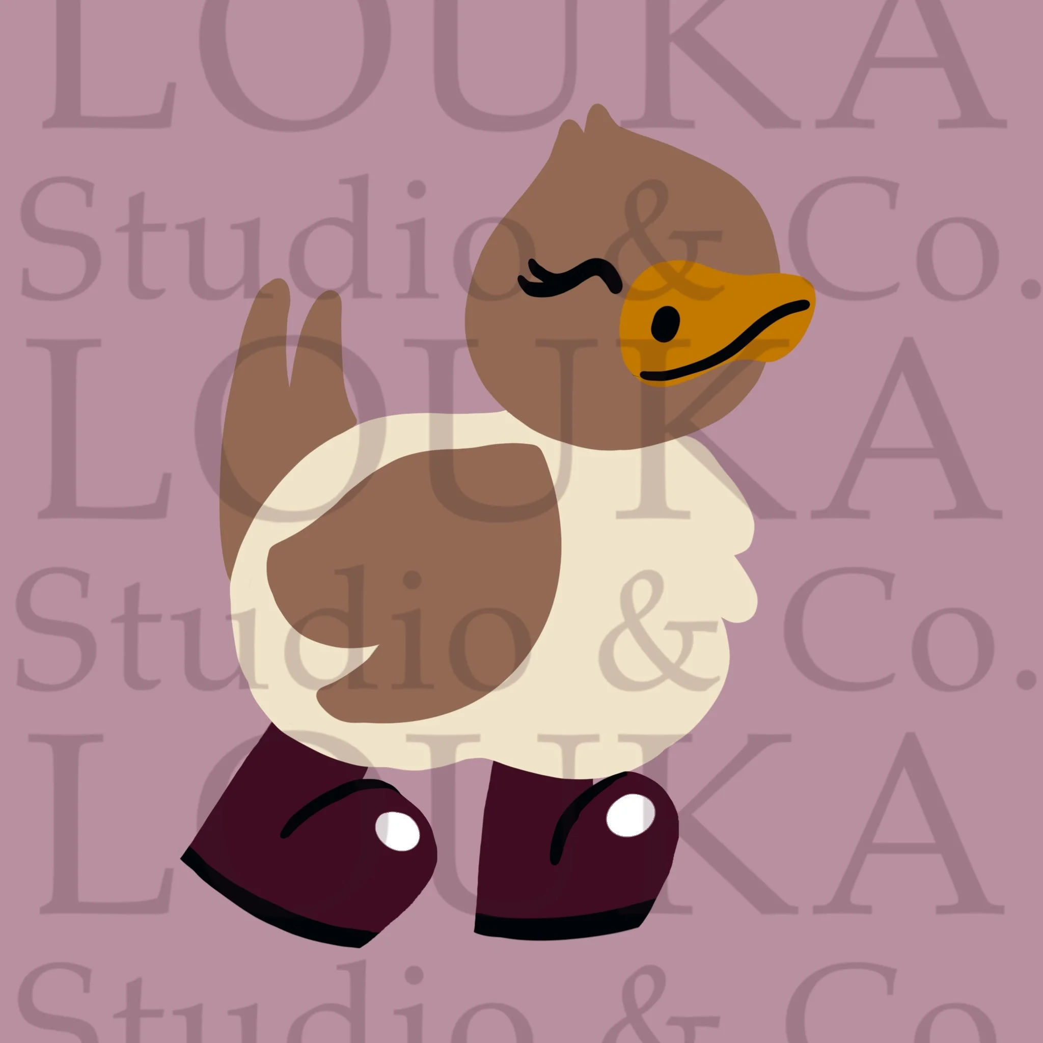 Duckie

*Background & wellington colour choice required upon booking*