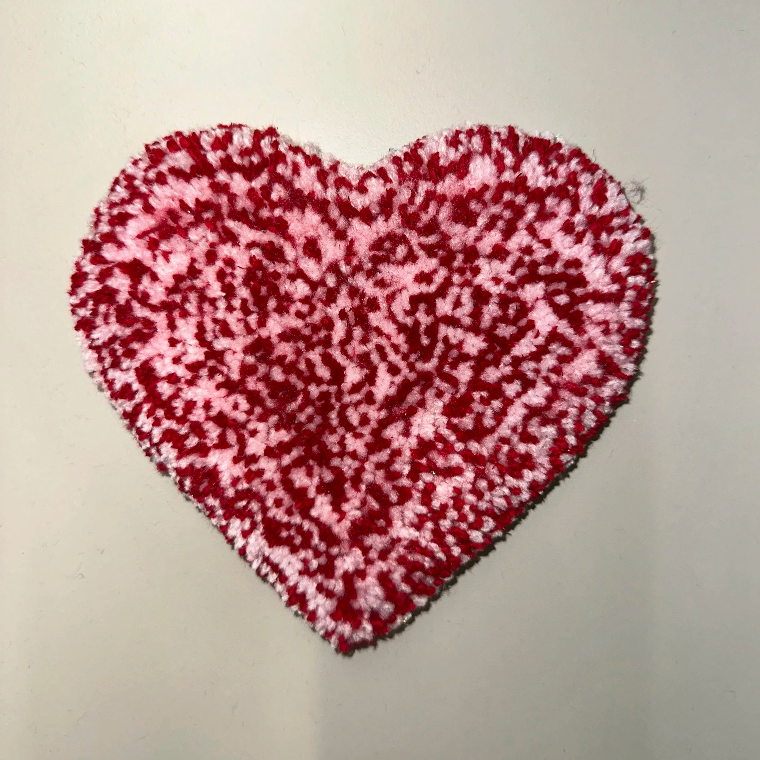 Mixed Sparkly Pink & Red Heart Coaster